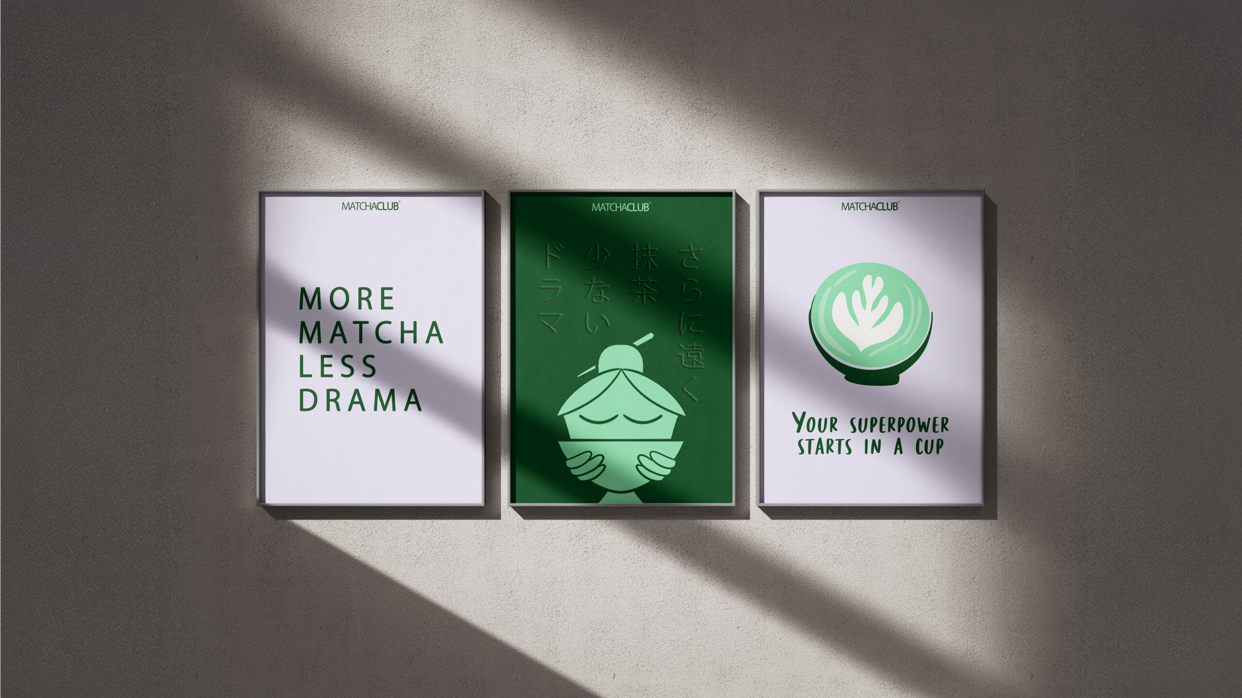 Posters branding matchaclub Posters branding matchaclub